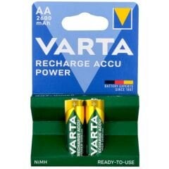 VARTA 1.2 VOLT - 2600 MAH NI-MH R2U ŞARJLI 2Lİ AA KALEM PİL