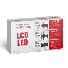Kilitli 22''-32'' LCD-LED-Plazma TV Duvar Askı Aparatı Powermaster PM-40