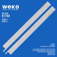 WKSET-6744 37405X1 37406X1 V5LE-550SMA/B 2 ADET LED BAR (88LED) ÇİFT SOKET