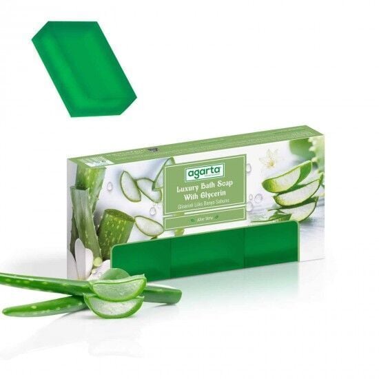 Agarta Doğal Banyo Sabunu Aloe Vera 3x150