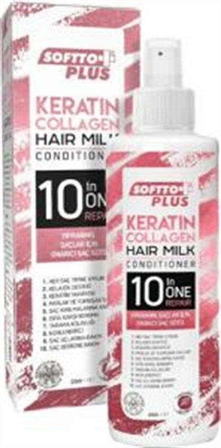 Softto Plus Keratin & Kolajen Onarıcı Saç Sütü 250 ML