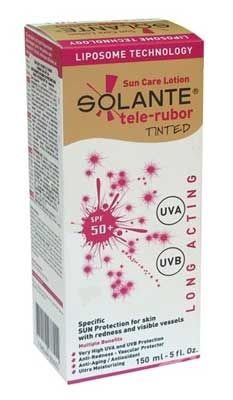 Solante Tele-Rubor Tinted SPF 50+ Renkli Güneş Koruyucu Losyon 150 ml