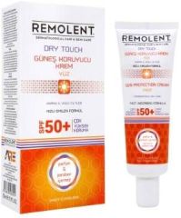 Remolent Dry-Touch Karma Ve Yağlı Ciltlere Özel Spf 50+ Güneş Koruyucu Krem Hafif Renkli 75 ml