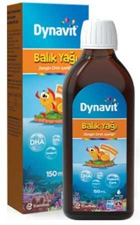 Dynavit Portakal Aromalı Balık Yağı 150 ml