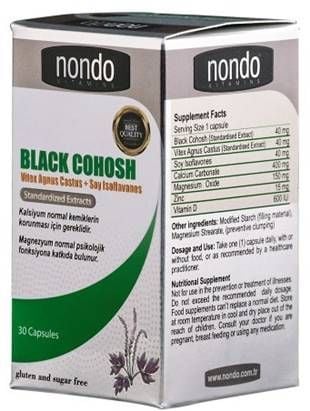 Nondo Black Cohosh Karayılan Otu 30 Kapsül