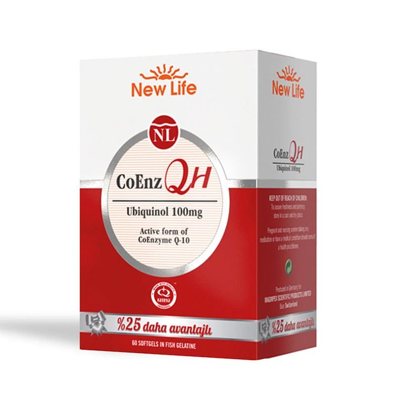 New Life CoEnz qh Ubiquinol 60 Kapsül