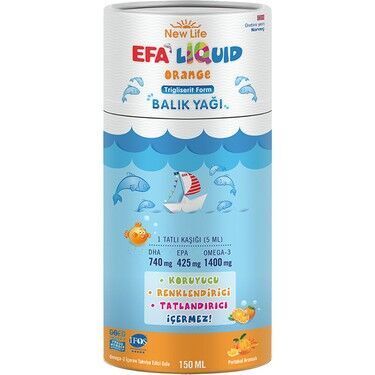 New Life Efa Liquid Balık Yağı Sıvı 150 ml