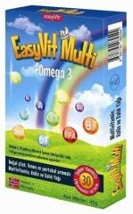 EasyVit Multi Omega 3 30 Çiğnenebilir Jel Form
