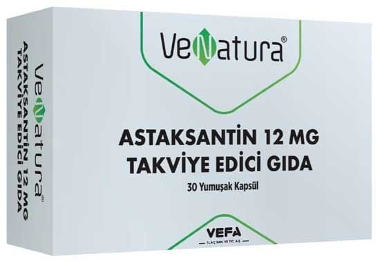 Venatura Astaksantin 12mg 30 Yumuşak Kapsül