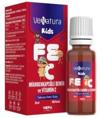 Venatura Kids Mikroenkapsüle Demir ve Vitamin C Damla 20 ml