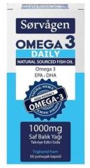 Sorvagen Omega 3 Daily Saf Balık Yağı 1000 mg 50 Kapsül