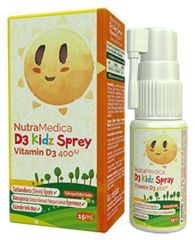 Nutramedica D3 Kidz Sprey Vitamin D3 400iu 15ml