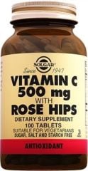 Solgar Vitamin C 500 mg with Rose Hips 100 Tablet