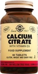 Solgar Calcium Citrate (with Vitamin D3) 60 Tablet