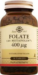 Solgar Folate (Metafolin) 400 mcg 50 Tablet