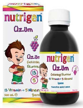 Nutrigen Üzüm Çekirdeği Ekstreli Vitamin-Mineral Şurubu 200 ml