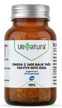 Venatura Omega 3 1600 Balık Yağı 30 Kapsül