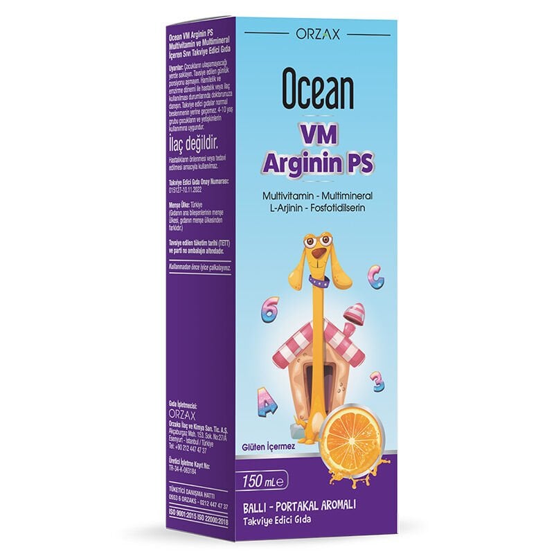 Ocean VM Arginin PS Takviye Edici Gıda 150 ml