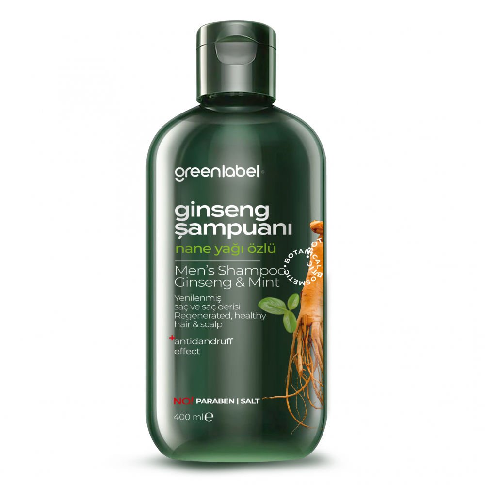 Greenlabel Ginseng & Nane Yağı Man Şampuan 400 ml.