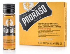 Proraso Sakal Bakım Yağı Sıcak Uygulama-Wood Spice 4x17 ml