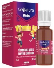 Venatura Kids Vitamin D3 400iu Damla 20 Ml