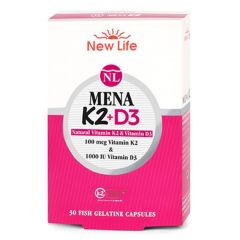 New Life Mena D3K2 Vitamin 30 Kapsül