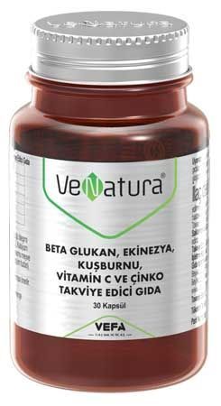 Venatura Beta Glukan Ekinezya Kuşburunu Vitamin C Çinko 30 Kapsül