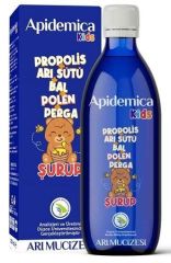 Arı Mucizesi Apidemica Kids Propolis, Arı Sütü, Bal, Polen, Perga içeren Allbee Şurup 150 ml