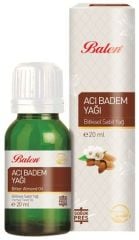 Balen Acı Badem Yağı  (Soğuk Pres) 20 ML