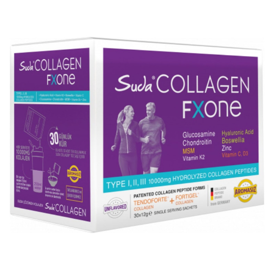 Suda Collagen Fxone Aromasız Takviye Edici Gıda 30 x 12 gr