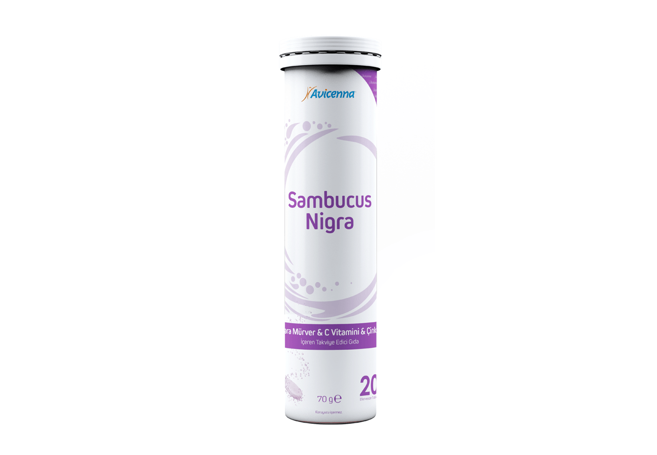 Avicenna Sambucus Nigra- Kara Mürver & C Vitamini & Çinko Takviye Edici Gıda- 20 Tablet