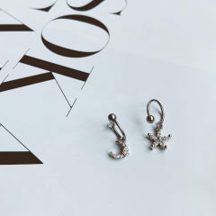 Yıldız figürlü piercing