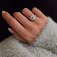 Paraiba kalpli yüzük