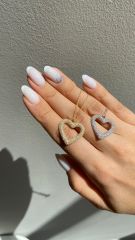 Taşlı heart kolye