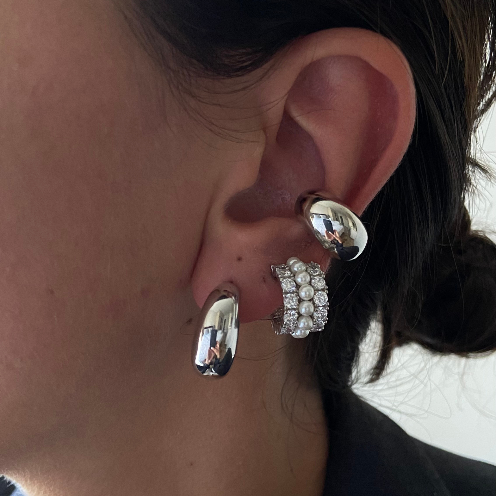 Bombe formlu earcuff küpe