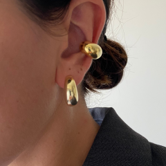 Bombe formlu earcuff küpe