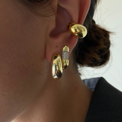 Bombe formlu earcuff küpe