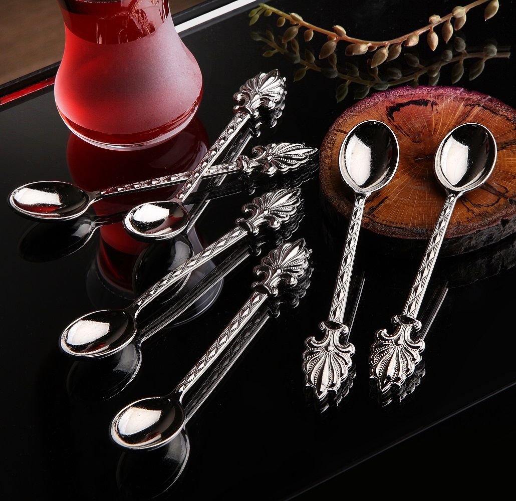 DEKORATİF METAL KAŞIK - GÜMÜŞ