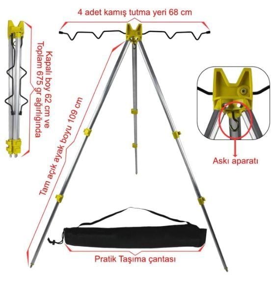 Eurofish Tripot 3120 Sarı