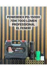 Powerdex Pd-15000 70W Zoomlu Profesyonel El Feneri
