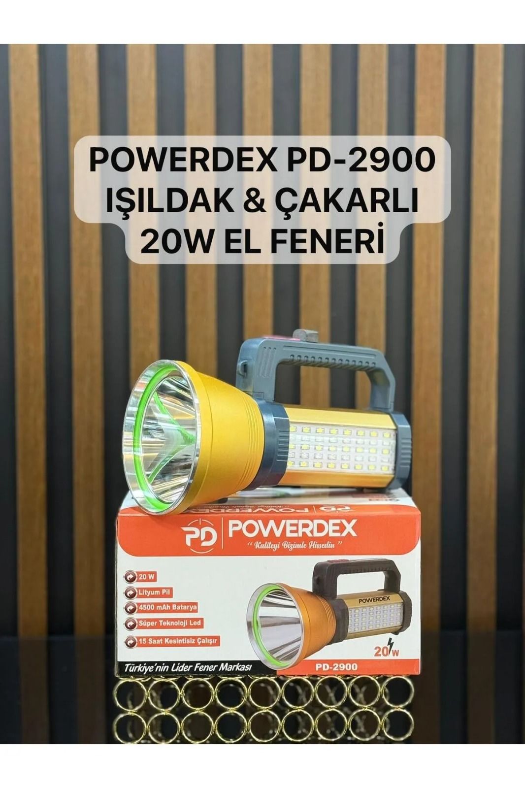 Powerdex Pd-2900 20W Profesyonel El Feneri