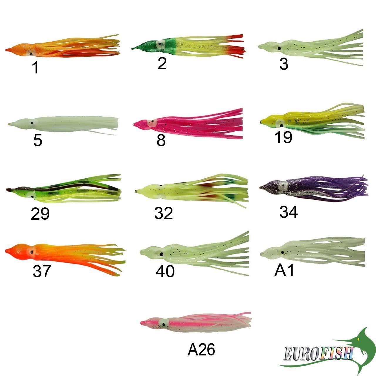 Eurofish Ahtapot Silikon 13 Cm 10lu