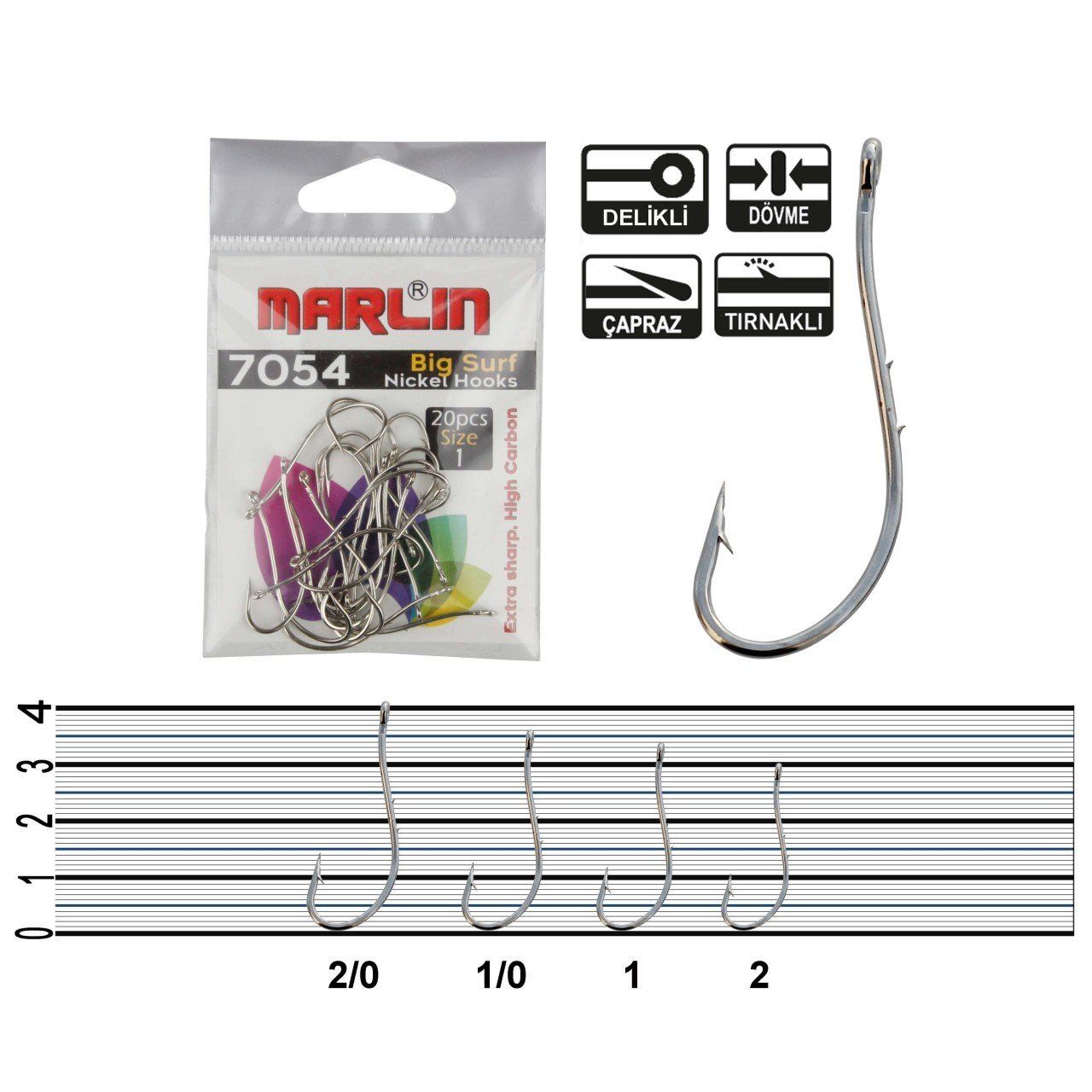 Marlin V7054 Big Surf HC Nickel İğne