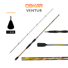 Oskar Ventur 198cm  Spin Olta Kamışı 7-30g