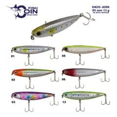 Fishcoin Enzo Jerk 85 mm 13 g Su Üstü Maket Balık
