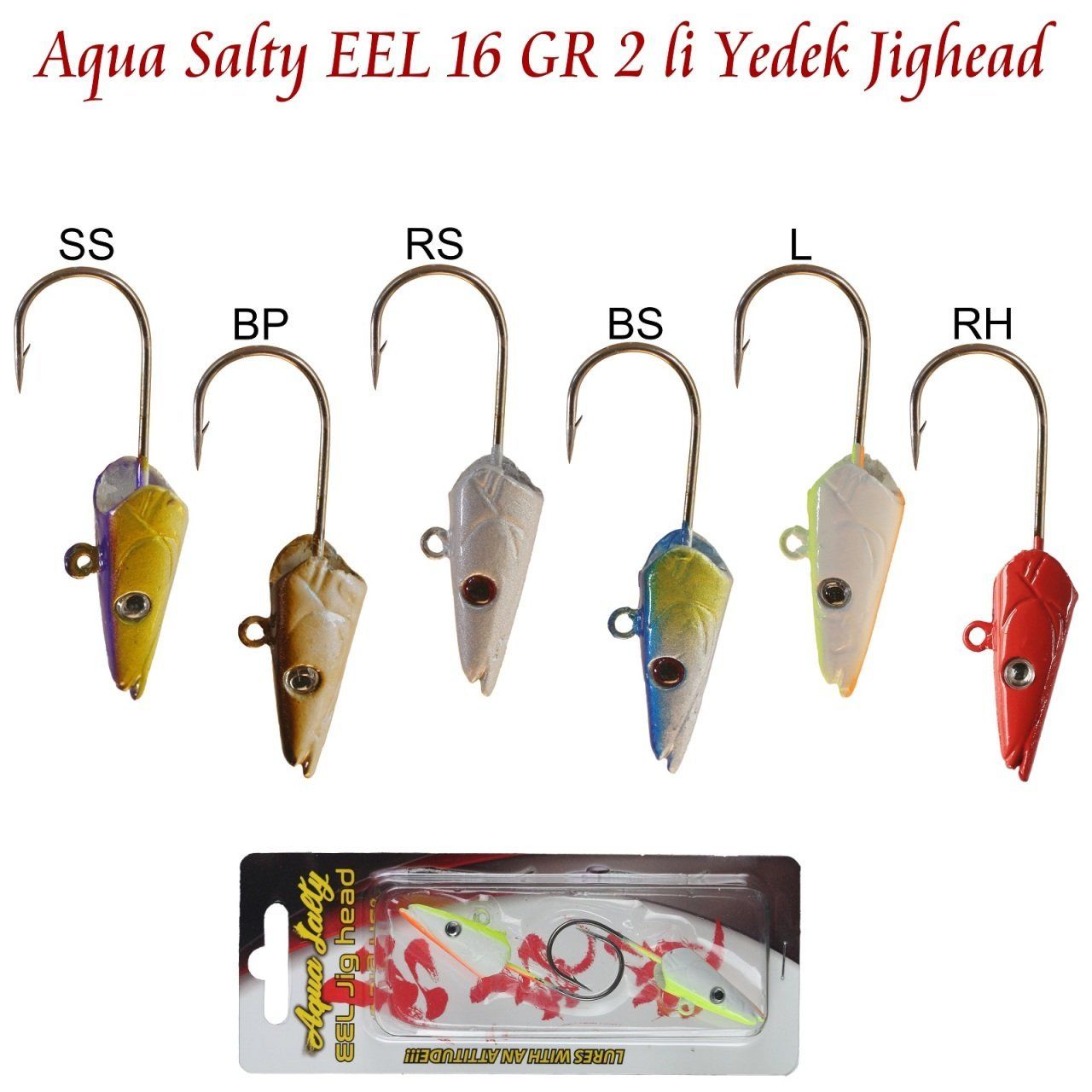 Aqua Salty EEL 16 GR 2 li Yedek Jighead