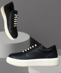 Lacivert Deri Sneaker