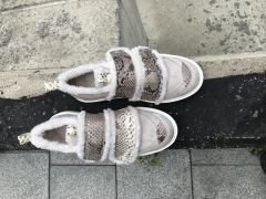 Bej Süet & Python Sneaker