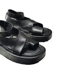 Siyah Deri Sandalet