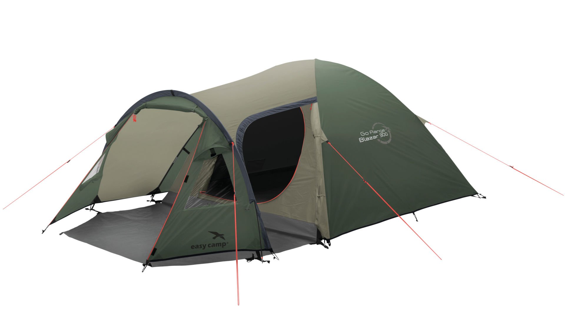 Easy Camp Blazar 300 Rustic Green Blackroom 6 M² & 3 Kişilik Yüksek Aile Çadırı